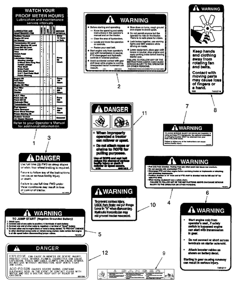 TC45 08.07 - DECALS, WARNING