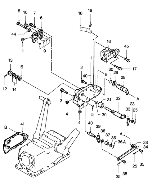 TC45A 07.03 - HYD CONTROL VALVE, QUADRANT & L/DRAFT CONTROL