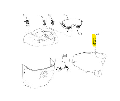 MT40303187 PTO SWITCH for the Boomer 20