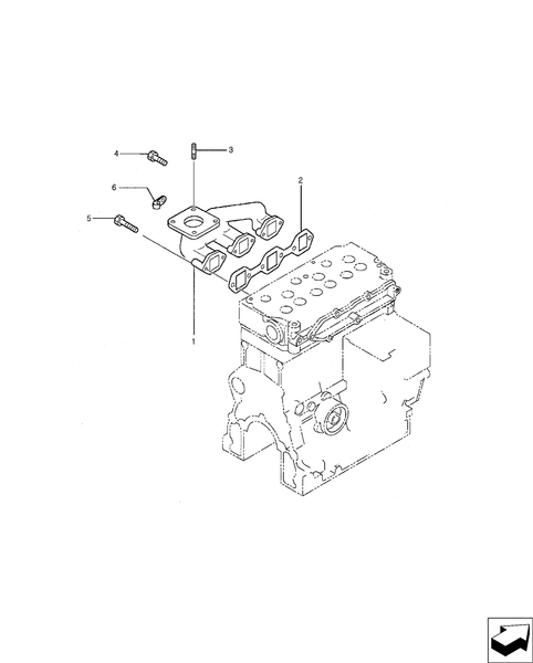 BOOMER 20 10.254.02 - EXHAUST MANIFOLD