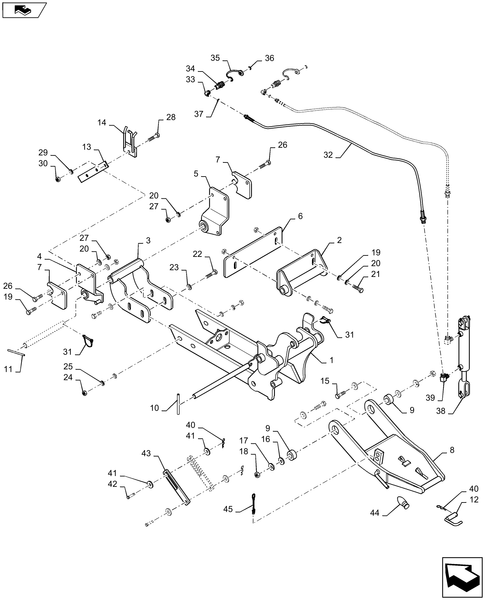 BOOMER 20 88.037.01[01] - QUICK HITCH & SUBFRAME KIT - 439030006