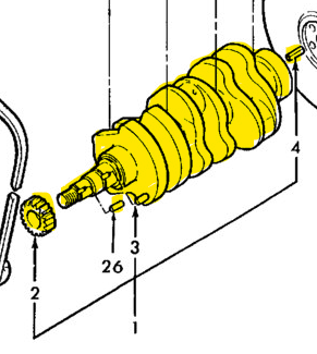 SBA115256600 CRANKSHAFT
