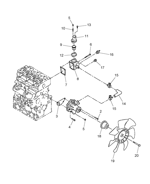 TC23DA 01.11 - WATER PUMP & FAN