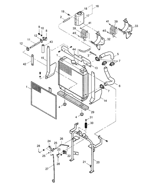 TC24DA 02.02 - RADIATOR & HOOD LATCH