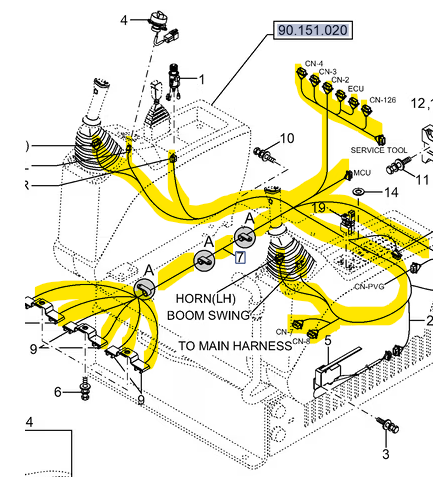 2LML-20307 HARNESS, WIRE