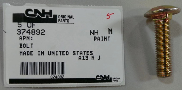 374892 BOLT, CARRIAGE [PKG of 20]
