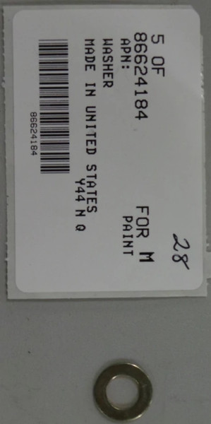 86624184 WASHER [PKG of 15]