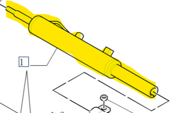 82037177 CYLINDER STEERING