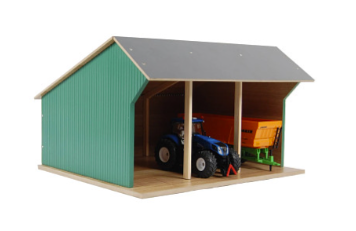 KG610192 1:32 Farm Shed Toy for 3 Tractors - Medium