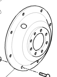 87688980 DISC, WHEEL