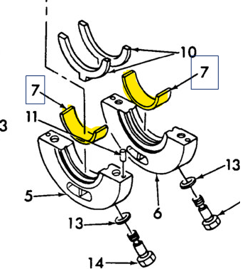 SBA198516790 HALF BEARING