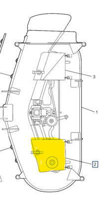 SBA638112150 MOWER DECK - LEFT HAND COVER