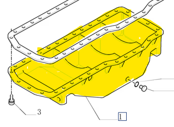 87802502 ENGINE OIL PAN