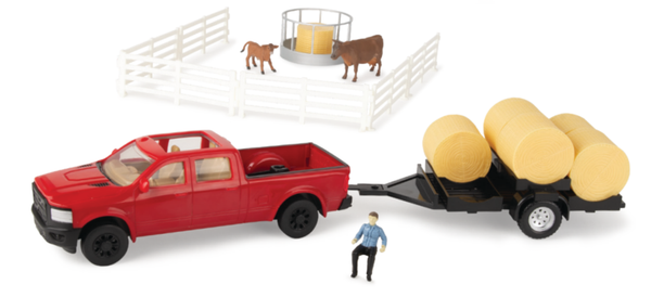 ZFN47598 1:32 Truck and Bale Toy Set