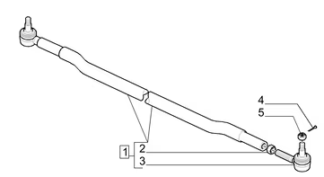 87317853 LIVE FRONT AXLE