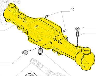 87307357 AXLE HOUSING