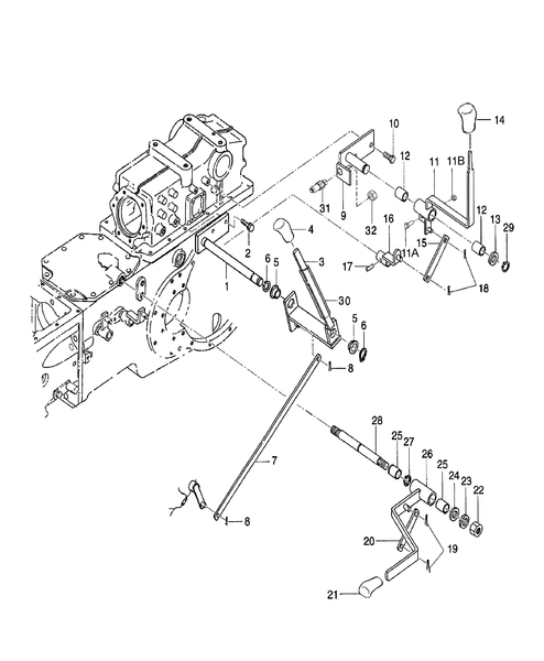 Diagram of all the parts for the TC55DA-03.07 - CHANGE LEVERS at BRIM:Parts.