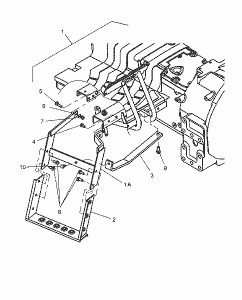Diagram of all the parts for the TC55DA-10.03 - RIGHT HAND STEP KIT - 718709076 at BRIM:Parts.