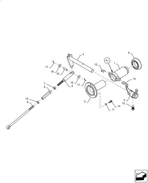 Workmaster 60 - CLUTCH, CONTROL, LINK, MASTER RELEASE