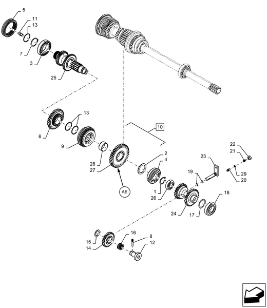 Workmaster 60 - TRANSMISSION, GEAR, SHAFT AND BEARINGS