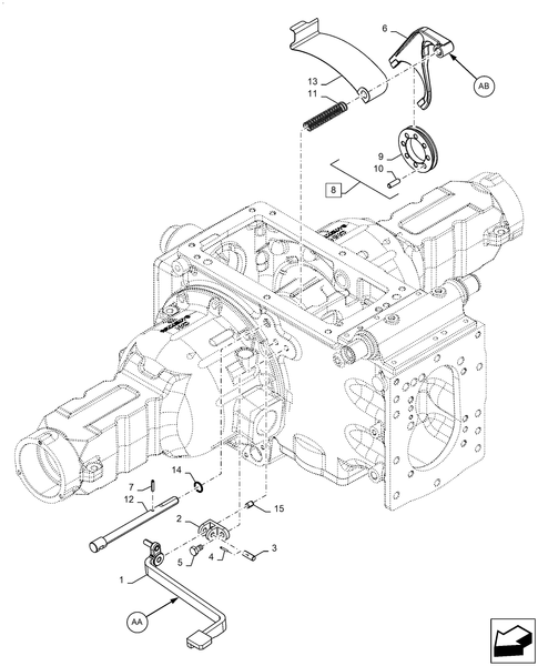 Workmaster 60 - DIFFERENTIAL LOCK, ASSY