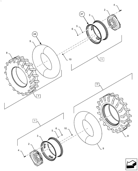 Workmaster 60 - REAR, WHEEL, ASSY