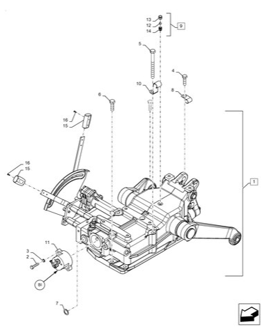 Workmaster 60 - HYDRAULIC, ASSY - POWER LIFT ,1100 KG, USE FROM MODEL YEAR '17