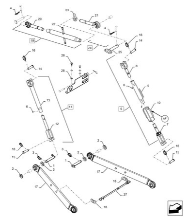 Workmaster 60 - REAR, LIFT LINK, ASSY