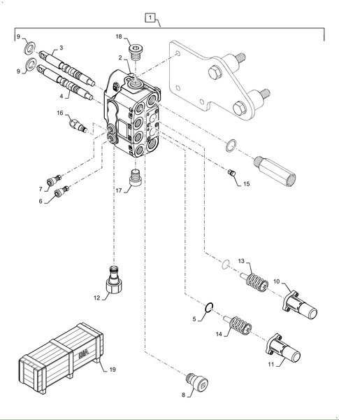 Workmaster 60 - DIA KIT, MID-MOUNT CONTROL VALVE