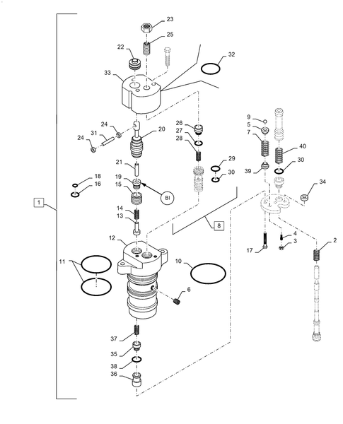 Workmaster 70-35.100.AB[13] - VAR - 337913081, ASSY, REGULATOR, FLOW, CONTROL VALVE,  HYDRAULIC LIFT ; (Var) 337913081