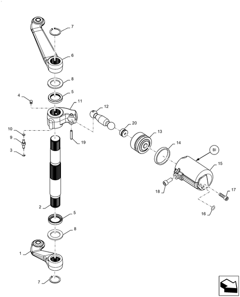 Workmaster 70-35.100.AP[37] - VAR - 338515081, HYDRAULIC LIFT, GROUP, TANK, PORT, CYLINDER, ASSY, 550CC WITH S1 ; (Var) 338515081