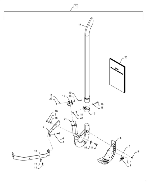 Workmaster 70-88.100.10[02] - DIA KIT, UPDRAFT EXHAUST WITHOUT LOADER