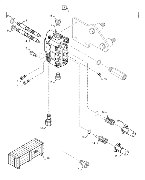 Workmaster 70-88.100.35[03] - DIA KIT, MID-MOUNT CONTROL VALVE