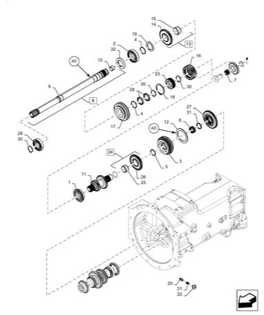 Workmaster 70-21.112.AC[02] - TRANSMISSION, GEAR SET, SYNCHROMESH - USE FROM MODEL YEAR 2017