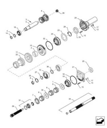 Workmaster 75 (10-16)-21.140.AK[04] - VAR - 743927042, GEARING TRANSMISSION