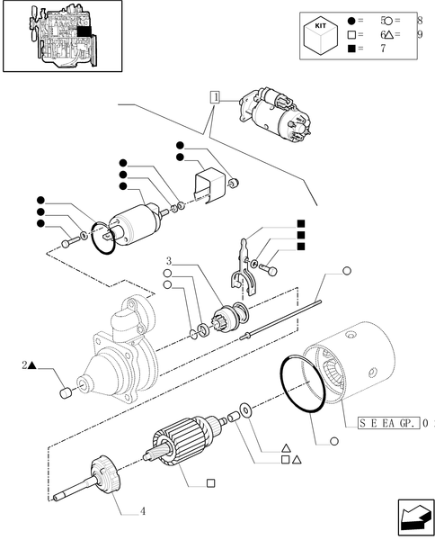 TM120-0.36.0/  A[01] - STARTER MOTOR - PARTS