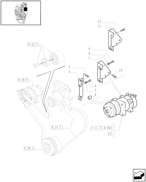 TM120-1.17.0/88 - COMPRESSOR, AIR CONDITIONING