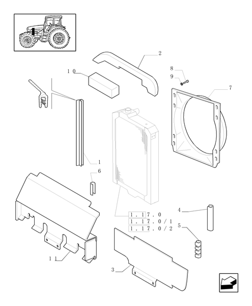 TM120-1.17.5 - RADIATOR & RELATED PARTS