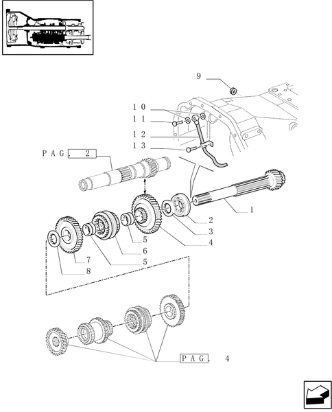 TM120-1.28.1[03] - 20X16 MECHANICAL GEAR BOX (40 KM/H) / TRANSMISSION GEARS