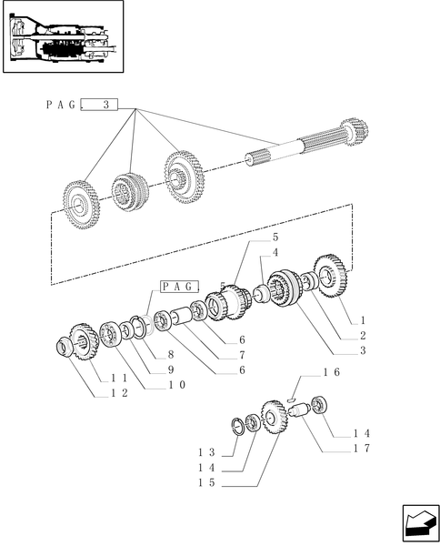 TM120-1.28.1[04] - 20X16 MECHANICAL GEAR BOX (40 KM/H) / TRANSMISSION GEARS