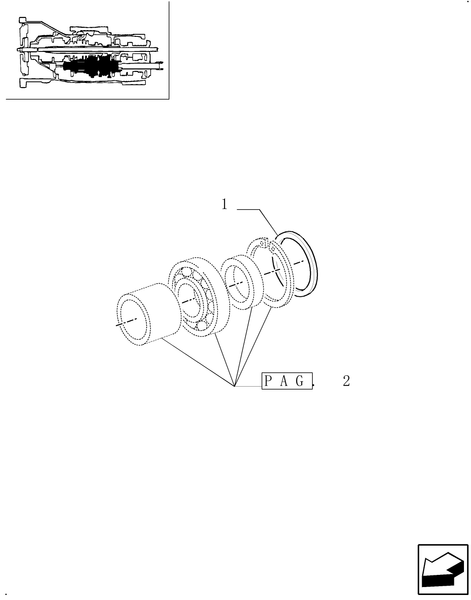 TM120-1.28.1/01[03] - (VAR.272) HI-LO 24X12 (SHUTTLE 40 KM/H) / TRANSMISSION GEARS