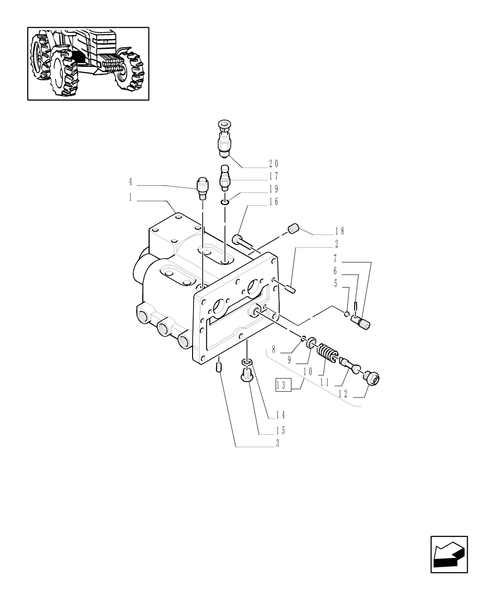 TM120-1.32.2/03[01] - (VAR.272) HI-LO 24X12 (SHUTTLE 40 KM/H) / INTERNAL SHIFTING CONTROLS