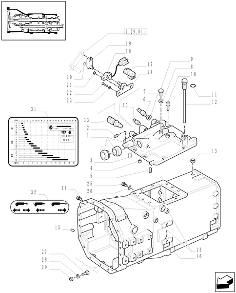 TM120-1.21.0/03[01] - (VAR.272) HI-LO 24X12 (SHUTTLE 40 KM/H) / TRANSMISSION HOUSING