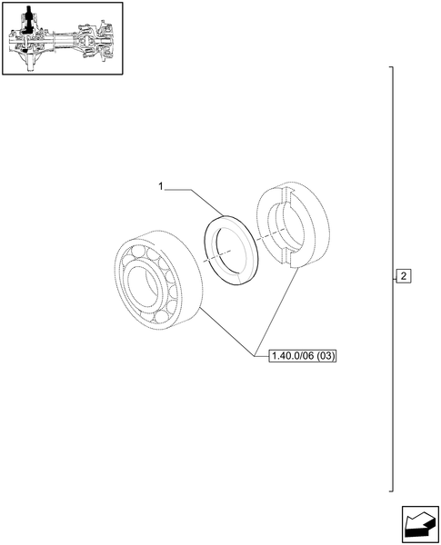 TM120-1.40.0/06[04] - 4WD FRONT AXLE - BEVEL GEAR PAIR