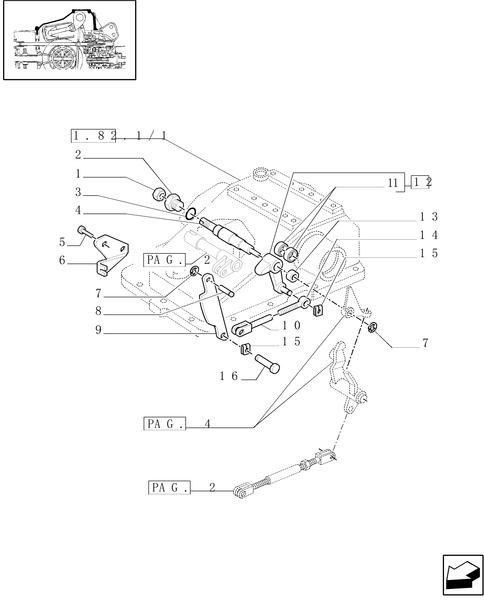 TM120-1.82.5[03] - MECHANICAL GEAR BOX 20X16 (40 KM/H) /MECHANICALLY CONTROLLED HYDRAULIC LIFT (OPEN CENTRE)