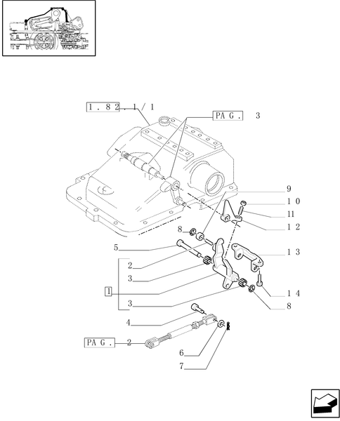 TM120-1.82.5[04] - MECHANICAL GEAR BOX 20X16 (40 KM/H) /MECHANICALLY CONTROLLED HYDRAULIC LIFT (OPEN CENTRE)