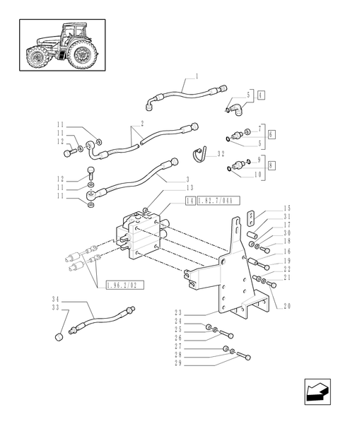 TM120-1.82.7/04 - (VAR.440) CONTROL VALVES WITH JOYSTICK FOR LOADER AND PIPES