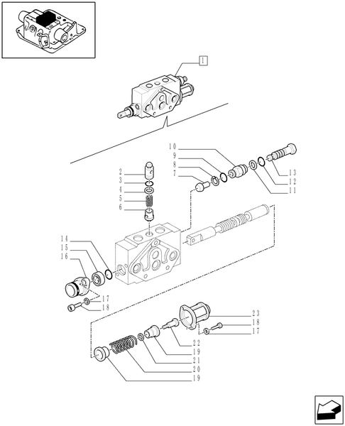 TM120-1.82.7/01D - SIMPLE/DOUBLE-ACTING EXTERNAL CONTROL VALVE BREAKDOWN - D5500