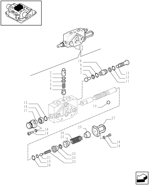 TM120-1.82.7/01F - SIMPLE/DOUBLE-ACTING EXTERNAL CONTROL VALVE BREAKDOWN - D5500
