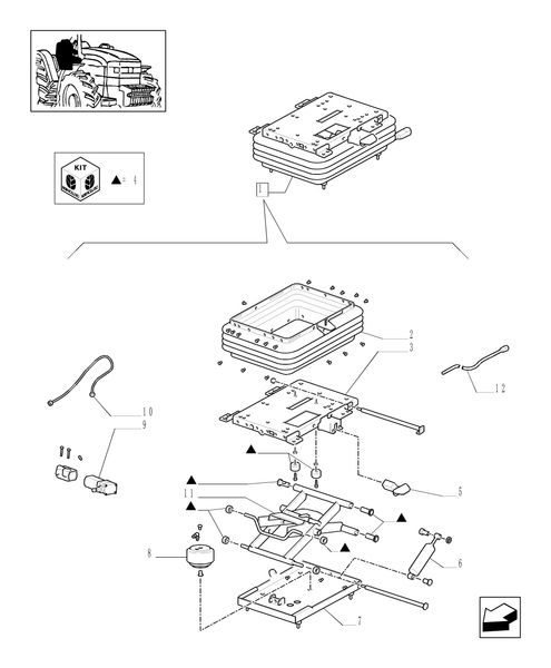 TM120-1.93.3/  A[03] - AIR SEAT WITH SEAT BELT - BREAKDOWN